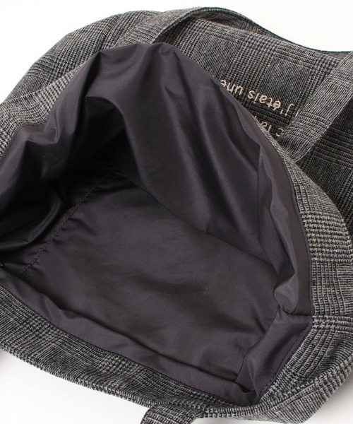 Maison de FLEUR（メゾンドフルール）の「サイドリボンチェックMトート（トートバッグ・レディース・ブラウン/ブラック・FREE）」の9枚目の写真