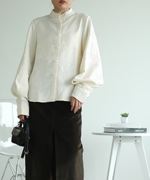 aimoha | ニュアンスカラースタンドカラーブラウス(シャツ/ブラウス)