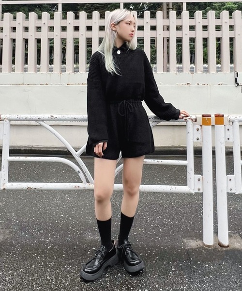 Figments（フィグメンツ）の「ニットジャンプスーツ（つなぎ