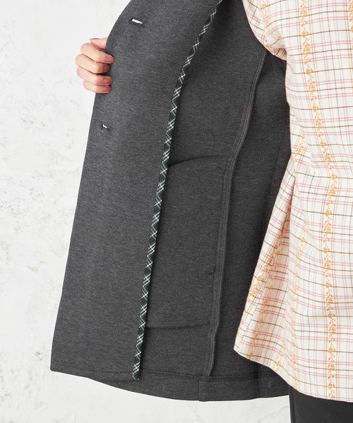 DECOY SINCE 1981（デコイシンスイチキュウハチイチ）の「★春アウター★ライトフードコート（ステンカラーコート・レディース・ネイビー/ベージュ/チャコール・M/LL/L）」の10枚目の写真