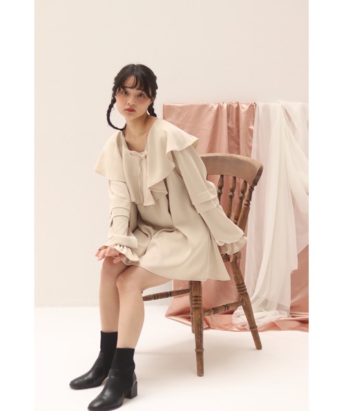 muguet（ミュゲ）の「big frill mini op（ワンピース）」 - WEAR