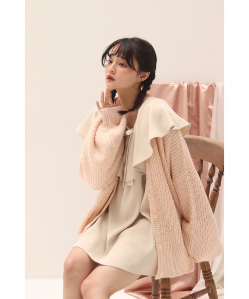 ワンピース AJISAI mini frill puff OP AJISAI mini frill puff OP ホワイト S