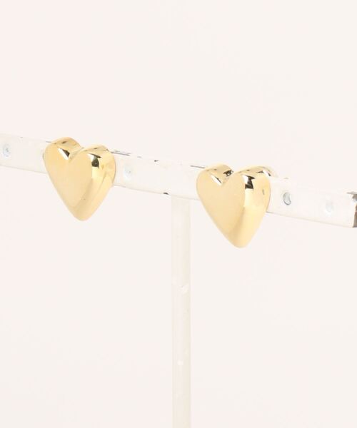 JUMELLE（ジュメロ）の「つやハートピアス（ピアス（両耳用）・レディース・シルバー/ゴールド・FREE）」の6枚目の写真
