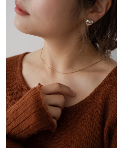 JUMELLE（ジュメロ）の「つやハートピアス（ピアス（両耳用）・レディース・シルバー/ゴールド・FREE）」の7枚目の写真