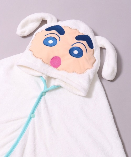 BAYBLO（ベイブロ）の「(SK)吸水速乾 マイクロファイバー ふんわり フード付き バス ポンチョ（タオル・キッズ・ベージュ系その他2/ホワイト系その他/パープル系その他/ホワイト系その他2/ピンク系その他/ブラウン系その他/ブラウン系その他2/ブルー系その他/ベージュ系その他/イエロー系その他/ピンク系その他2/パープル系その他2/イエロー系その他2/ホワイト系その他3/スカイブルー系/ピンク系/ホワイト系/ライラック系・ONE SIZE）」の5枚目の写真