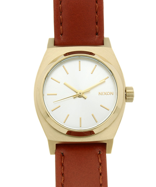 NIXON（ニクソン）の「NIXON / THE SMALL TIME TELLER LEATHER（アナログ腕時計・レディース・マスタード/イエロー系その他/ゴールド/その他1/シルバー・ONE SIZE）」の2枚目の写真