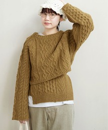fig Ｌondon | Shetland  cable  pullover(ニット/セーター)