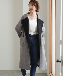 ElegChic（エレグシック）の「衿配色ラップコート（トレンチコート）」