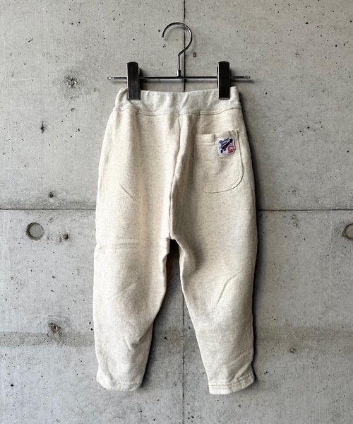 JIPPON(ジポン)の「ミニ裏毛サルエルパンツ/日本製(130~140cm)(その他パンツ・キッズ・ライトグリーン/マスタード/ラベンダー/オレンジ/オフホワイト/ブルー/杢グレー・130/140)」の2枚目の写真