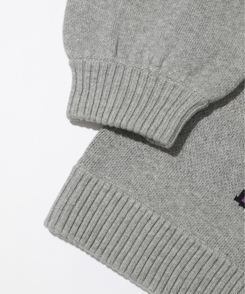 XLARGE(エクストララージ)の「LISTEN TO THE RECORD SWEATER(ニット/セーター・メンズ・グレー/ブラック/ベージュ・S/M/L/XL)」の7枚目の写真