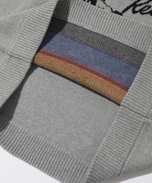 XLARGE(エクストララージ)の「LISTEN TO THE RECORD SWEATER(ニット/セーター・メンズ・グレー/ブラック/ベージュ・S/M/L/XL)」の9枚目の写真