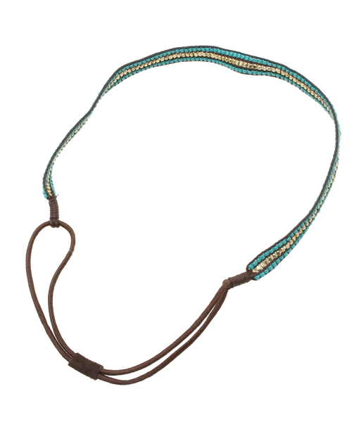 チャイハネ（チャイハネ）の「【チャイハネ】ドゥーゲヘアバンド（ヘアバンド・レディース・ターコイズブルー/レッド/カーキ・FREE）」の2枚目の写真