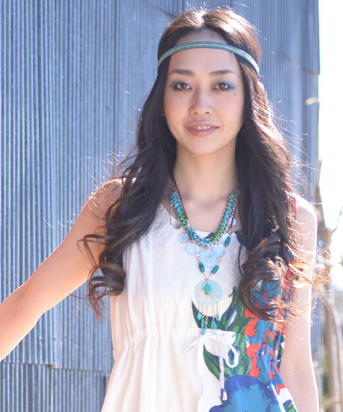 チャイハネ（チャイハネ）の「【チャイハネ】ドゥーゲヘアバンド（ヘアバンド・レディース・ターコイズブルー/レッド/カーキ・FREE）」の5枚目の写真