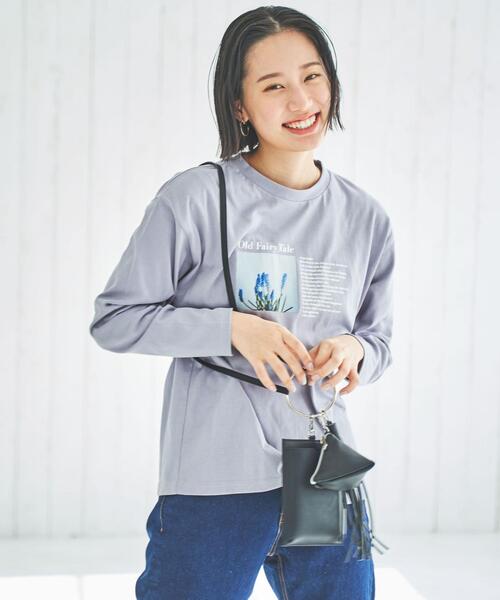 coen（コーエン）の「チャーム付きスマホショルダーバッグ（ショルダーバッグ・レディース・ケリーグリーン/ベージュ/ブラック・FREE）」の4枚目の写真