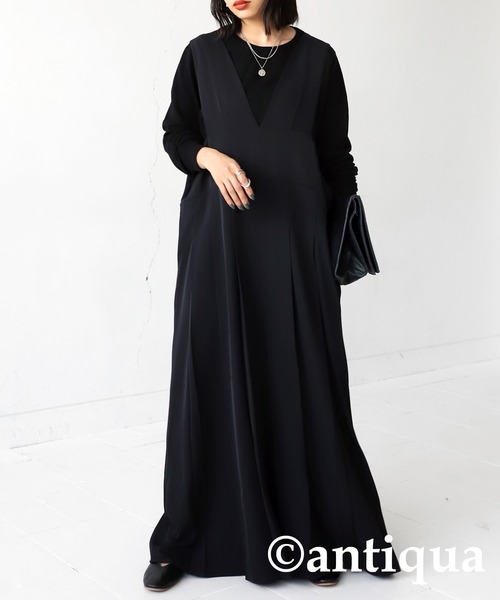 antiqua（アンティカ）の「綿100％生地シンプルニット（ニット/セーター・レディース・グリーン/ブラック/レッド/ダークグレー/ブルー/ライトグリーン/アイボリー・FREE）」の17枚目の写真