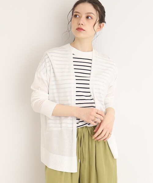 DRESKIP（ドレスキップ）の「◆【接触冷感】さらっと羽織れる便利アイテム！ショート トッパー カーディガン（カーディガン/ボレロ・レディース・オフホワイト/ピンク系/ライトグレー/グリーン/ブラック・03/04/02）」の12枚目の写真