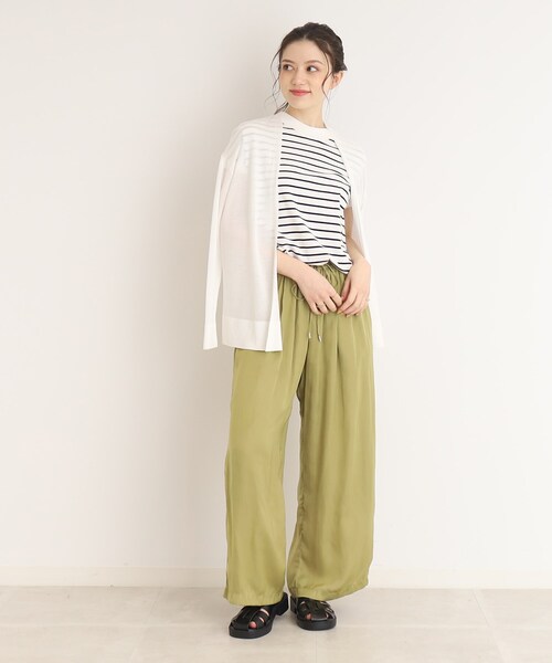 DRESKIP（ドレスキップ）の「◆【接触冷感】さらっと羽織れる便利アイテム！ショート トッパー カーディガン（カーディガン/ボレロ・レディース・オフホワイト/ピンク系/ライトグレー/グリーン/ブラック・03/04/02）」の15枚目の写真