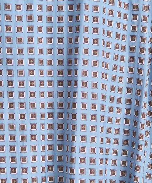 シャーリングハイネックショートスリーブブラウス