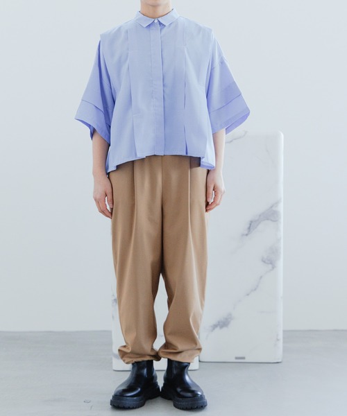 LOWRYS FARM（ローリーズファーム）の「スソシボリパンツ　188779（その他パンツ・キッズ・ベージュ/ネイビー・150cm/160cm）」の16枚目の写真