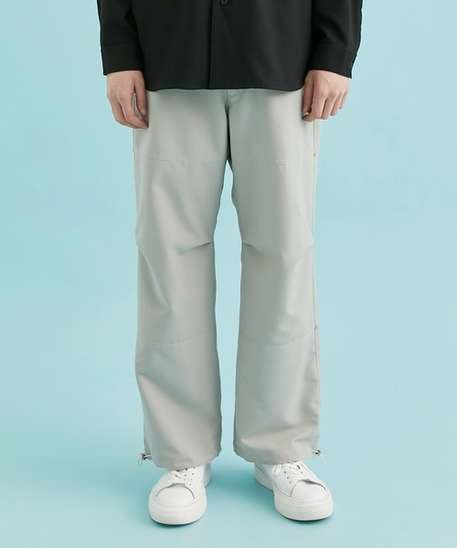 CITY TOKYO（シティトウキョウ）の「TECHワイドパラシュートカーゴパンツ（カーゴパンツ・メンズ・ブラック/ライトグレー・2/1）」の4枚目の写真