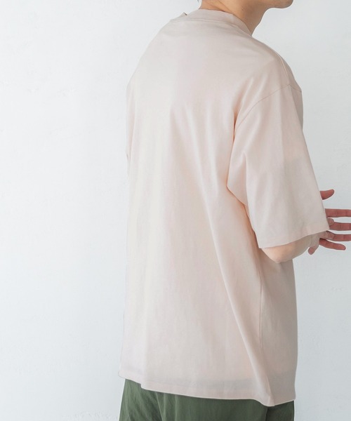 coca(coca)(コカ)の「メンズOEコットンクルーネックTシャツ(Tシャツ/カットソー・メンズ・ホワイト/ライトグレー/ネイビー/ライトグリーン/ブラック/オレンジ/ライトベージュ/ピンク・L/M/XL)」の22枚目の写真
