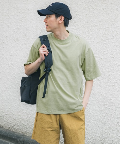 coca（coca）（コカ）の「メンズOEコットンクルーネックTシャツ（Tシャツ/カットソー・メンズ・ホワイト/ライトグレー/ネイビー/ライトグリーン/ブラック/オレンジ/ライトベージュ/ピンク・L/M/XL）」の18枚目の写真