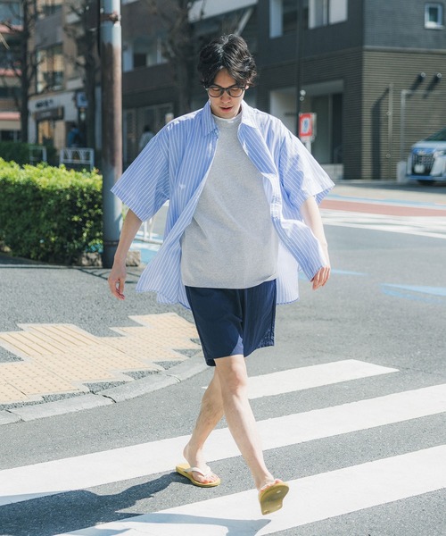 coca（coca）（コカ）の「メンズOEコットンクルーネックTシャツ（Tシャツ/カットソー・メンズ・ホワイト/ライトグレー/ネイビー/ライトグリーン/ブラック/オレンジ/ライトベージュ/ピンク・L/M/XL）」の15枚目の写真