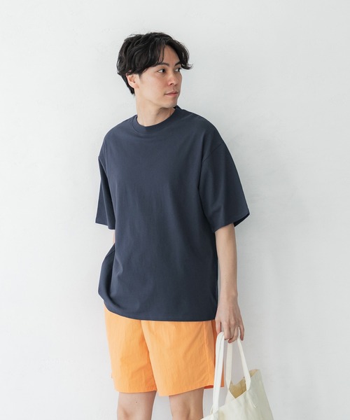 coca（coca）（コカ）の「メンズOEコットンクルーネックTシャツ（Tシャツ/カットソー・メンズ・ホワイト/ライトグレー/ネイビー/ライトグリーン/ブラック/オレンジ/ライトベージュ/ピンク・L/M/XL）」の20枚目の写真