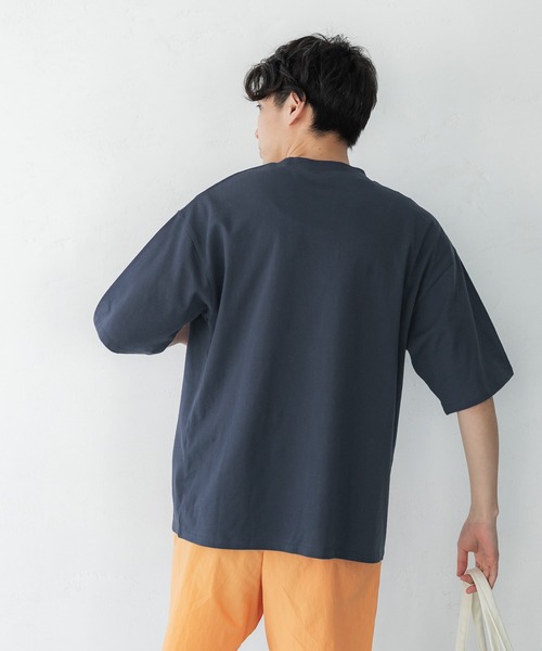 coca（coca）（コカ）の「メンズOEコットンクルーネックTシャツ（Tシャツ/カットソー・メンズ・ホワイト/ライトグレー/ネイビー/ライトグリーン/ブラック/オレンジ/ライトベージュ/ピンク・L/M/XL）」の21枚目の写真