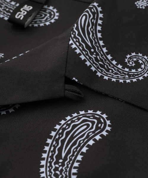 SILAS（サイラス）の「PAISLEY S/S OPEN COLLAR SHIRT（シャツ/ブラウス・メンズ・ブラック/ライトグリーン・XL/L/M）」の5枚目の写真
