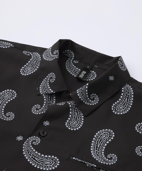 SILAS（サイラス）の「PAISLEY S/S OPEN COLLAR SHIRT（シャツ/ブラウス・メンズ・ブラック/ライトグリーン・XL/L/M）」の15枚目の写真