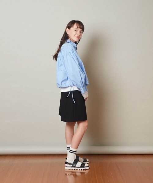 a.v.v（アーヴェヴェ）の「[100-130]タックショートパンツ（その他パンツ・キッズ・ブラック/ミント・100/110/120/130）」の9枚目の写真