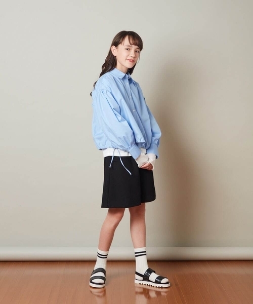 a.v.v（アーヴェヴェ）の「[100-130]タックショートパンツ（その他パンツ・キッズ・ブラック/ミント・100/110/120/130）」の7枚目の写真