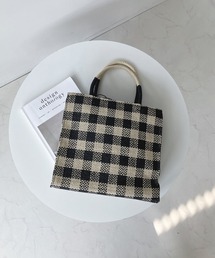 AS KNOW AS plus | ペーパー チェックトートバッグ(トートバッグ)