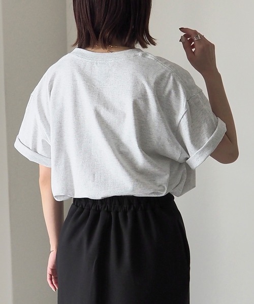 Riberry（リベリー）の「GILDAN DOGサークルロゴプリントT（Tシャツ/カットソー・レディース・グレー系その他/グレー系その他2/ホワイト×グリーン/ホワイト×レッド・LARGE）」の9枚目の写真