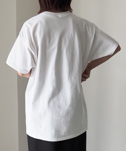 Riberry（リベリー）の「GILDAN DOGサークルロゴプリントT（Tシャツ/カットソー・レディース・グレー系その他/グレー系その他2/ホワイト×グリーン/ホワイト×レッド・LARGE）」の15枚目の写真