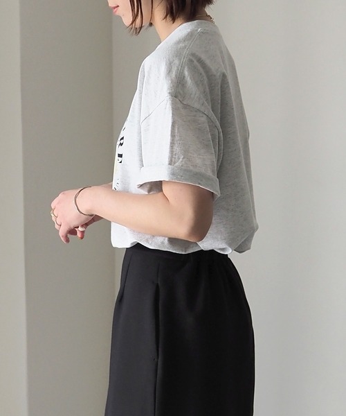 Riberry（リベリー）の「GILDAN DOGサークルロゴプリントT（Tシャツ/カットソー・レディース・グレー系その他/グレー系その他2/ホワイト×グリーン/ホワイト×レッド・LARGE）」の7枚目の写真