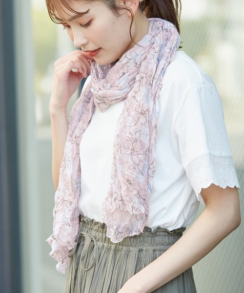 Honeys（ハニーズ）の「シワ加工ストール（ストール/ショール）」 - WEAR