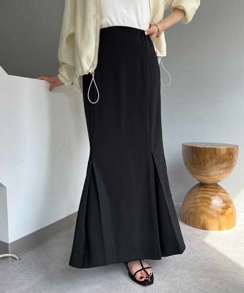カプリシューレマージュ マキシIラインスカート ブラック 36