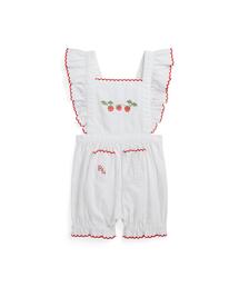 POLO RALPH LAUREN CHILDRENSWEAR（ポロ ラルフ ローレン チルドレンズウェア）の「ストロベリー リネンコットン バブル ショートオール（ロンパース）」