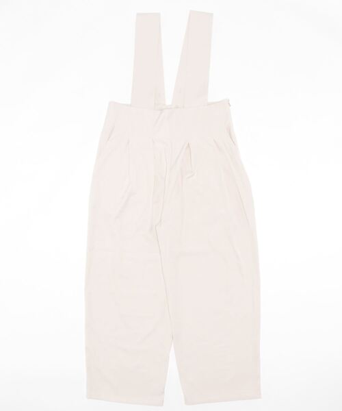 STYLEBLOCK（スタイルブロック）の「ツイルハイウエストサロペット（サロペット/オーバーオール・レディース・アイボリー/ベージュ/ブラック・M）」の2枚目の写真