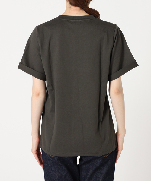 journal standard L'essage（ジャーナルスタンダードレサージュ）の「スワイーTシャツ（Tシャツ/カットソー・レディース・チャコールグレー/アーミー/ホワイト・FREE）」の9枚目の写真