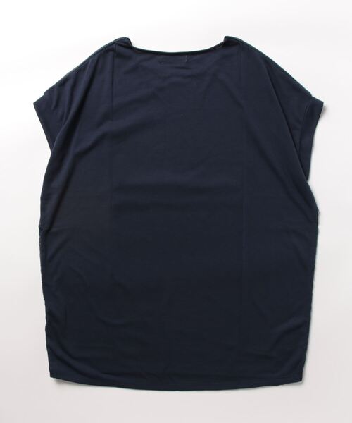 Three Four Time(スリーフォータイム)の「タウン柄3DTシャツ(Tシャツ/カットソー・レディース・オフホワイト/ネイビー/キャメル・FREE)」の4枚目の写真