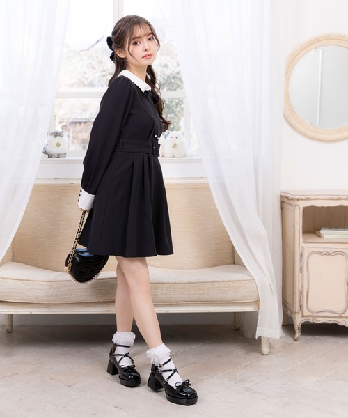 DearMyLoveRose（ディアマイラブローズ）の「スクエアトゥ2wayストラップパンプス（パンプス・レディース・ブラック/ホワイト/ピンク・24cm/24.5cm/25cm/23cm/25.5cm/23.5cm/22.5cm）」の10枚目の写真