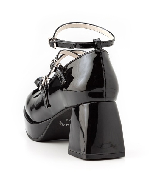 DearMyLoveRose（ディアマイラブローズ）の「スクエアトゥ2wayストラップパンプス（パンプス・レディース・ブラック/ホワイト/ピンク・24cm/24.5cm/25cm/23cm/25.5cm/23.5cm/22.5cm）」の12枚目の写真