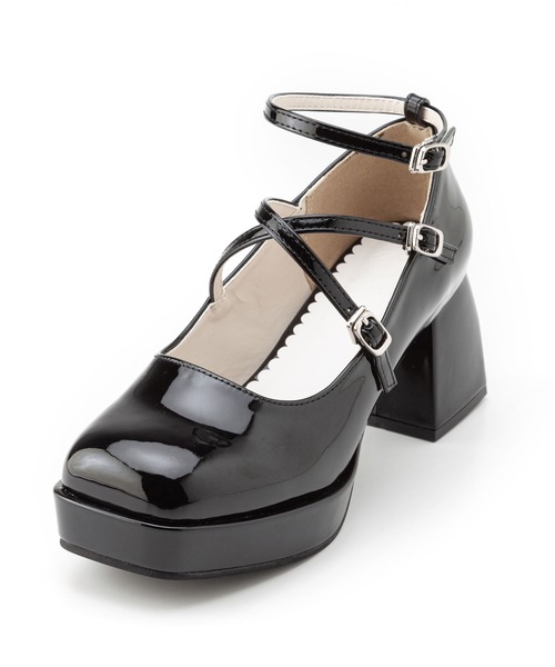 DearMyLoveRose（ディアマイラブローズ）の「スクエアトゥ2wayストラップパンプス（パンプス・レディース・ブラック/ホワイト/ピンク・24cm/24.5cm/25cm/23cm/25.5cm/23.5cm/22.5cm）」の16枚目の写真