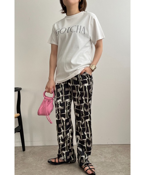 palm RICHE(ポームリシュ)の「ペイントプリントリラックスパンツ(その他パンツ・レディース・ブラック/オフホワイト・M)」の21枚目の写真