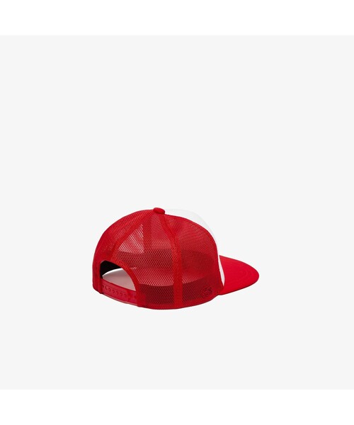 LACOSTE(ラコステ)の「ジャパンフィットメッシュキャップ(キャップ・レディース・ブラック/レッド・FREE)」の7枚目の写真
