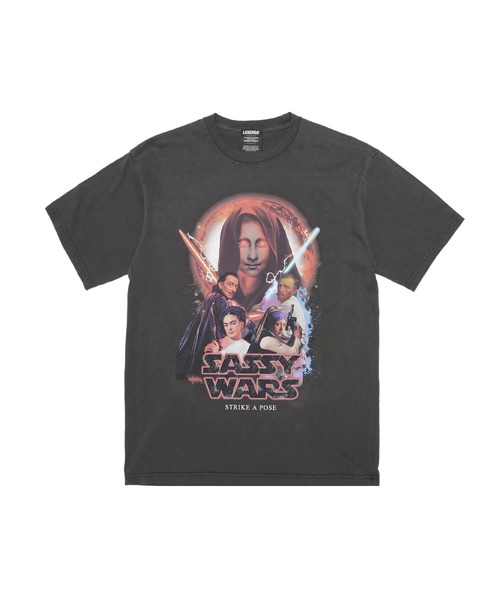 LEGENDA(レジェンダ)の「レジェンダ SASSY WARS ピグメントTシャツ / LEGENDA SASSY WARS Pigment T-Shirt(Tシャツ/カットソー・メンズ・ブラック・FREE)」の1枚目の写真