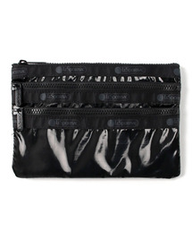 LeSportsac（レスポートサック）の「3ZIP COSMETIC ブラックシャイン（ポーチ・キッズ）」